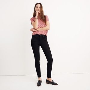 8” Skinny Skinny Madewell Black Jeans